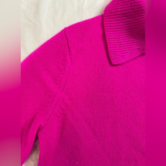 NWT 100% Cashmere Rugby Polo Sweater Sz XS - Picture 6 of 9